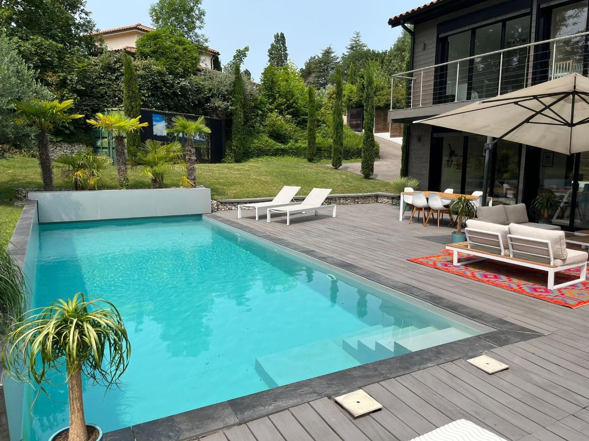Villa Piscine A Proximite De Lyon Chaponost Eksteriør bilde